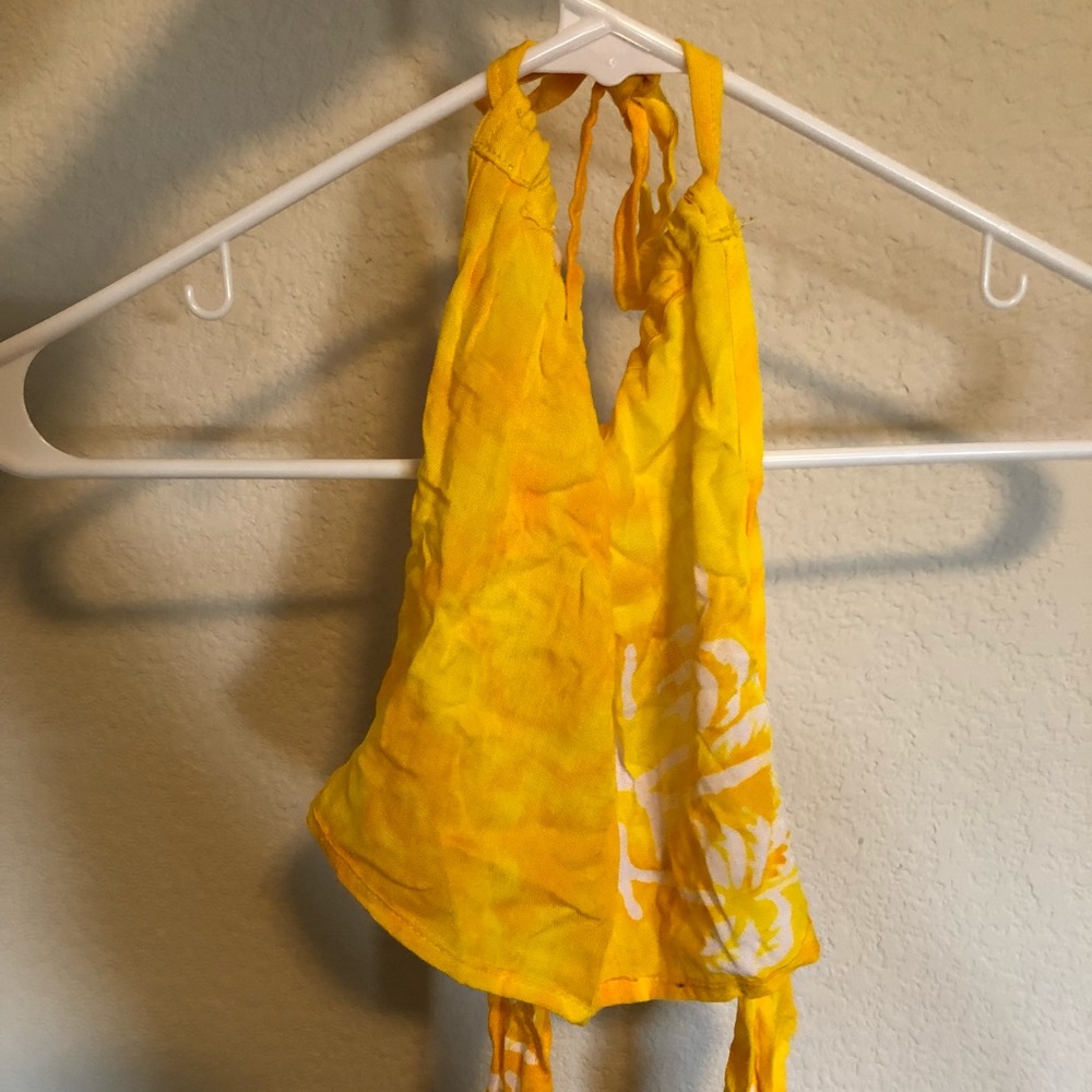 Tropical Halter Top and Skirt Set